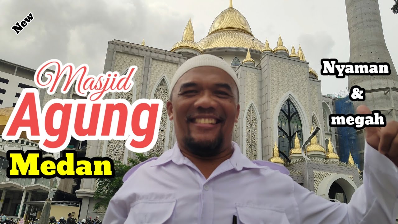 Kemegahan dan kemewahan Masjid Agung yang baru di Medan || Sudah bisa digunakan.