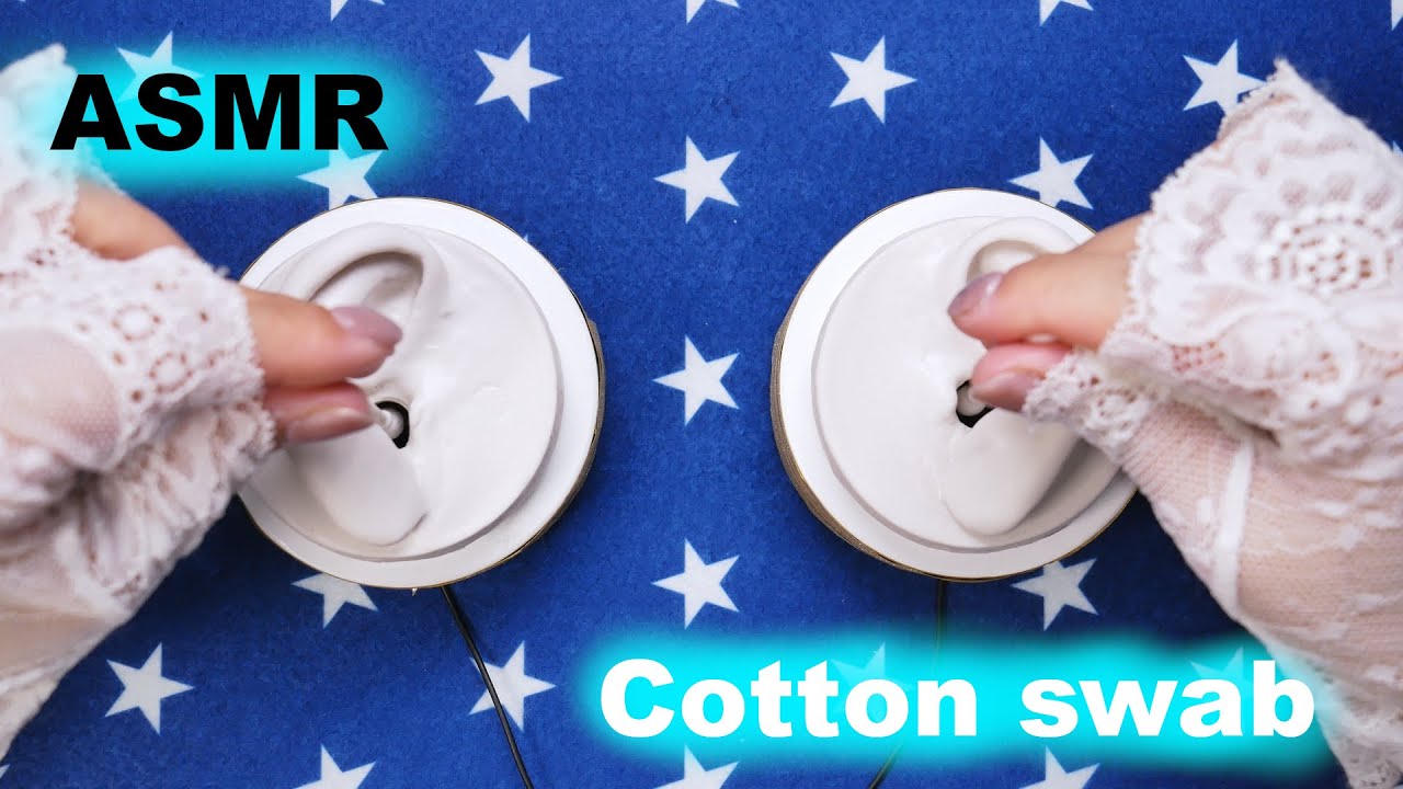 ASMR Ear picking with cotton buds (No Talking)