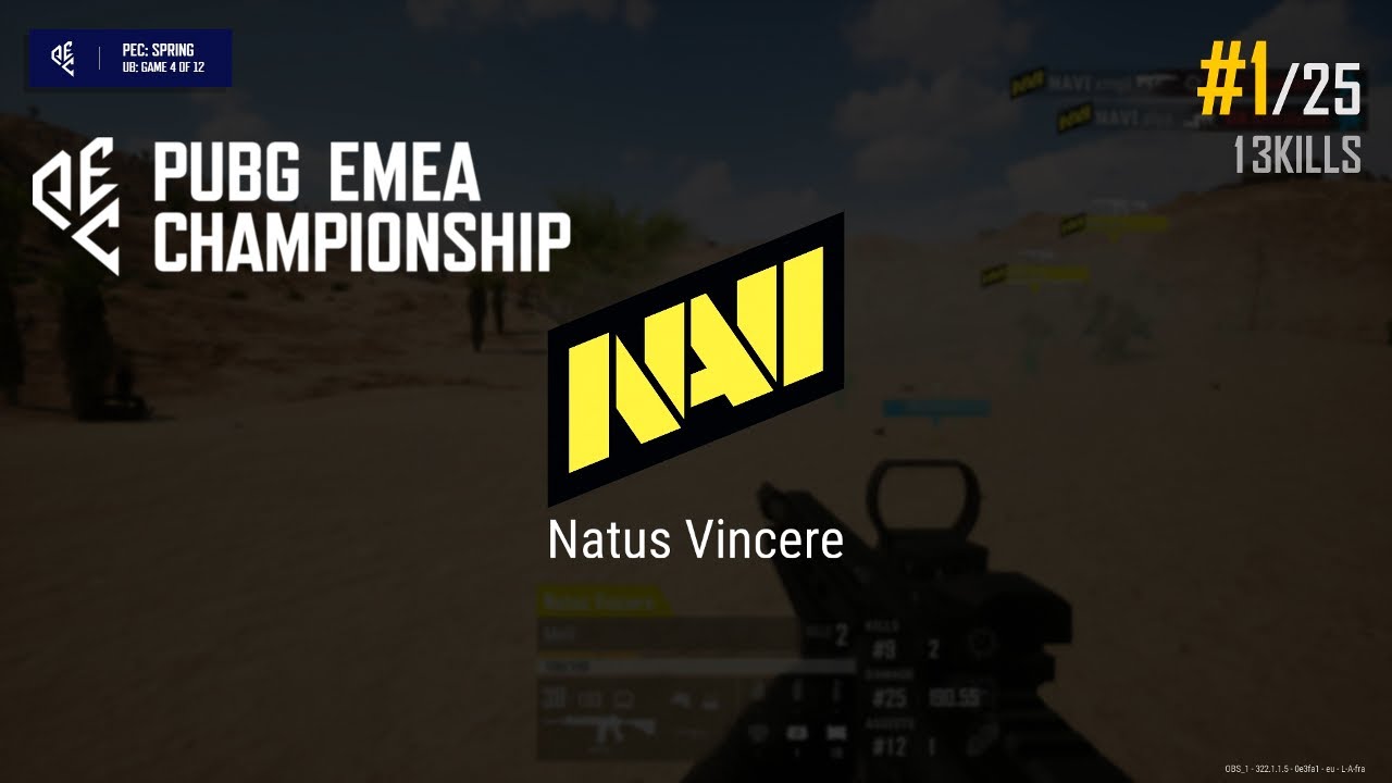 NAVI ubah, xmpl, alya & Mellman - PUBG EMEA Championship