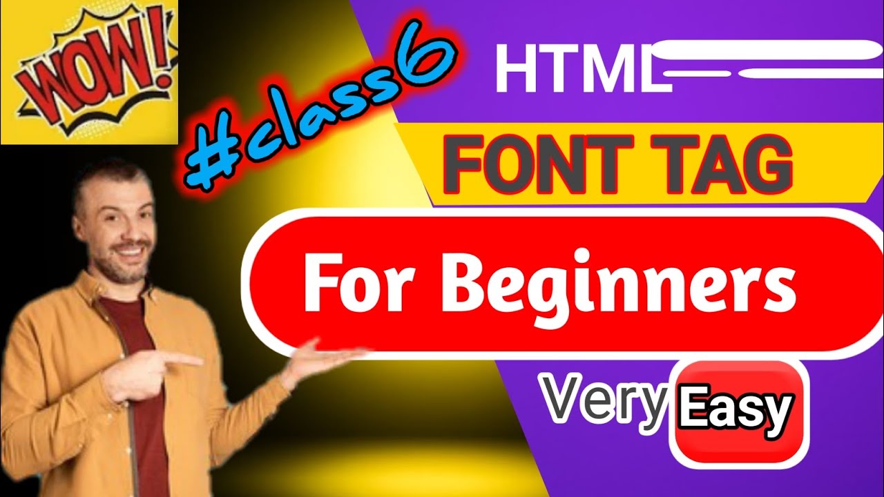 How to use font tag 