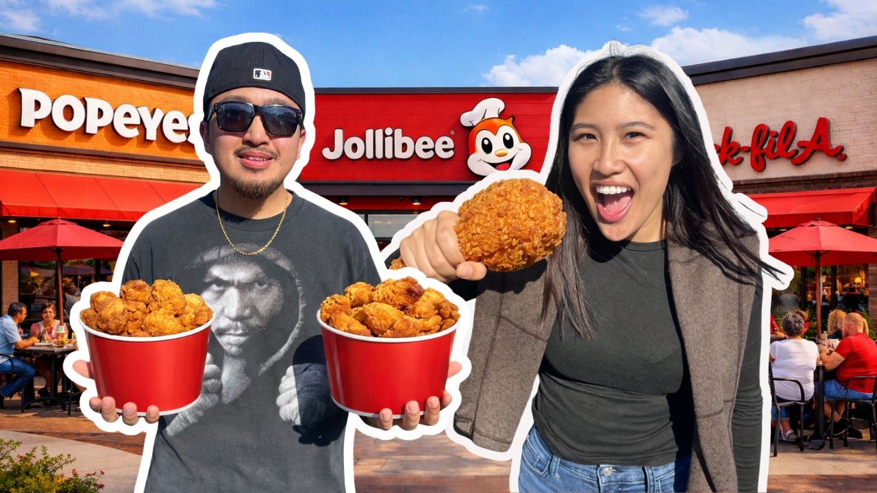 Eating What the Person in Front of Us Ordered - Fried Chicken Edition! | PT3