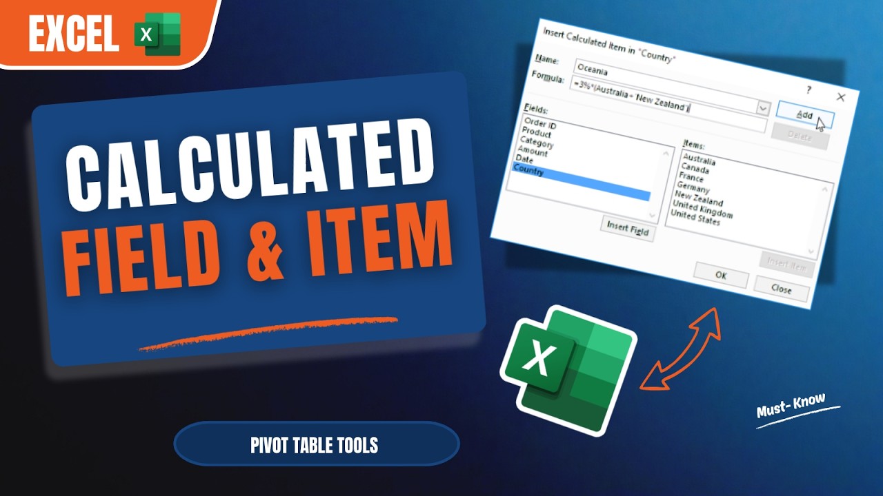 Excel Pivot Tables: How to Use Calculated Fields and Items | Excel