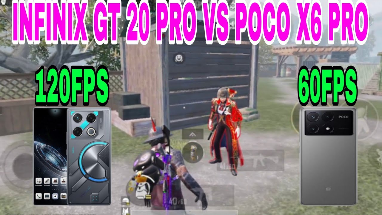 INFINIX GT 20 PRO 120FPS VS POCO X6 PRO 60FPS TDM CHALLENGE BGMI