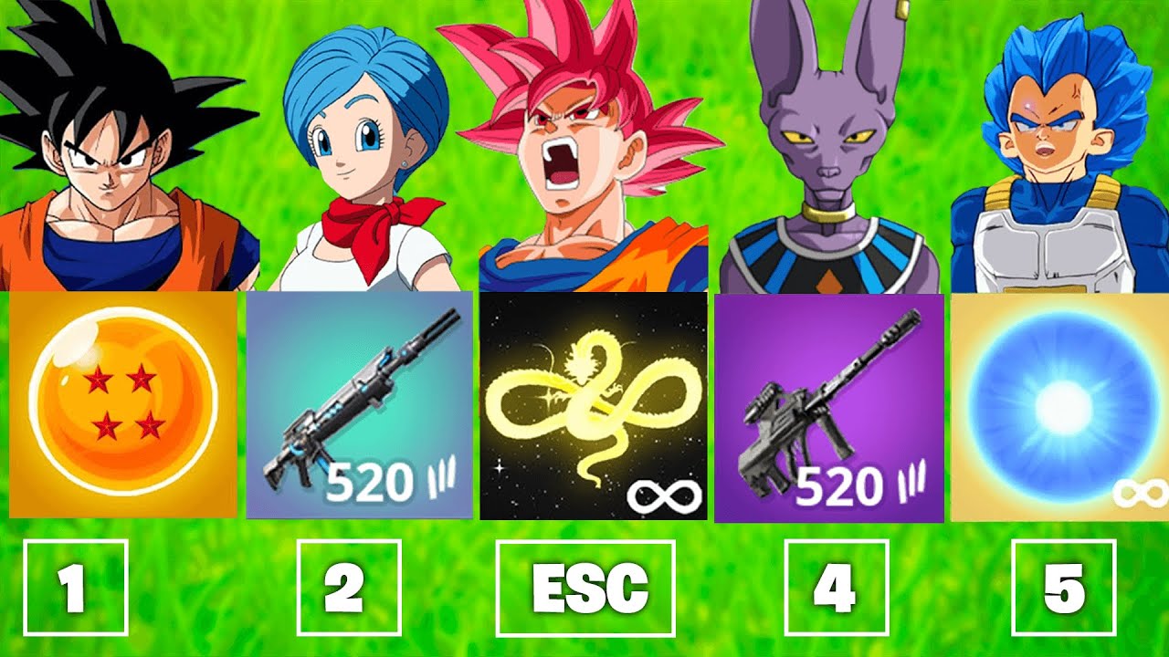 Die *NEUE* ZUFÄLLIGE DRAGON BALL CHALLENGE in Fortnite Kapitel 3