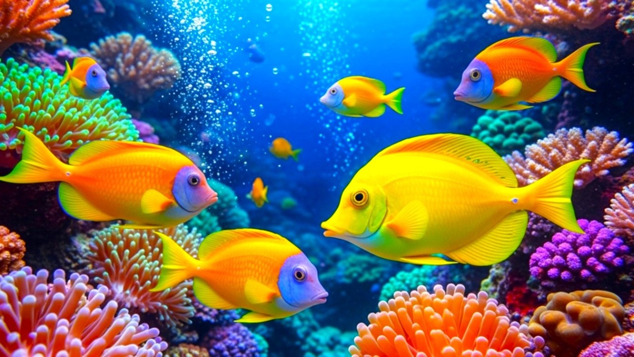 The Best 4K Aquarium - Calming Music, Healing Music For The Heart, And Blood Vessels #10