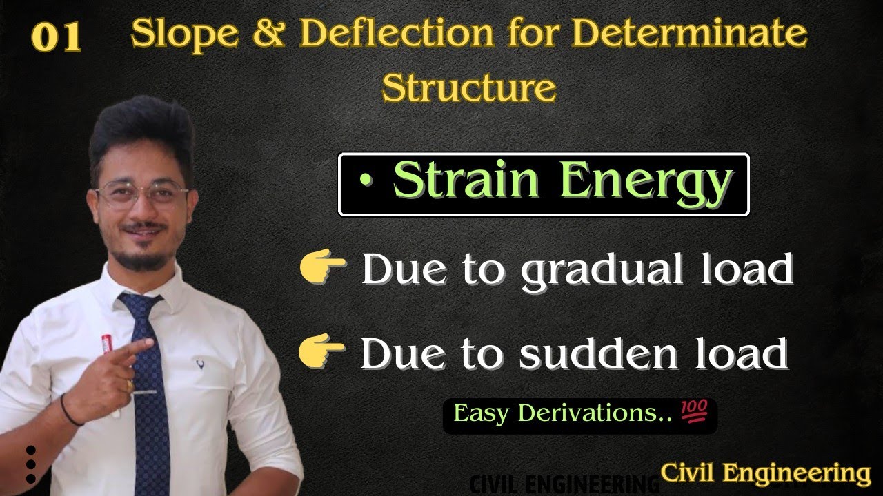 01* Strain Energy | Due to gradual load | Due to suddenly applied load | SA | Civil Engineering