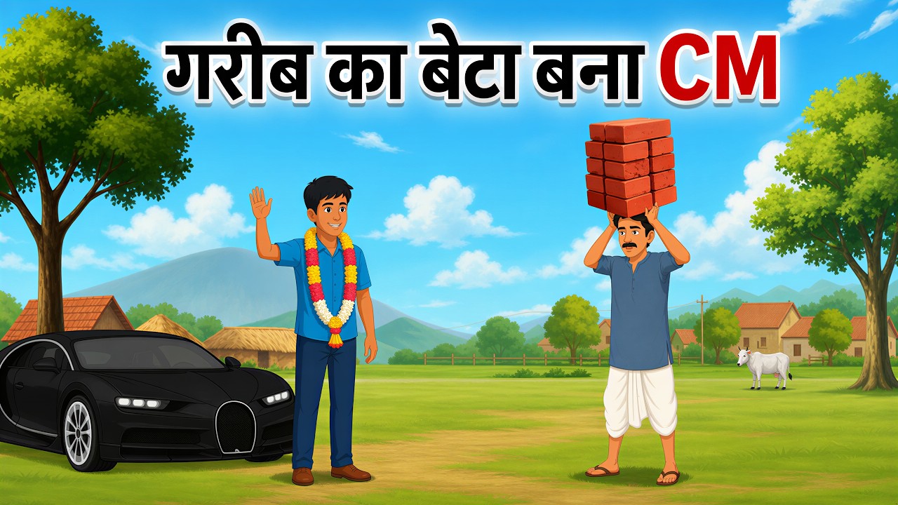 || गरीब का बेटा बना CM || Moral story || Hindi kahani || Cartoon video ||