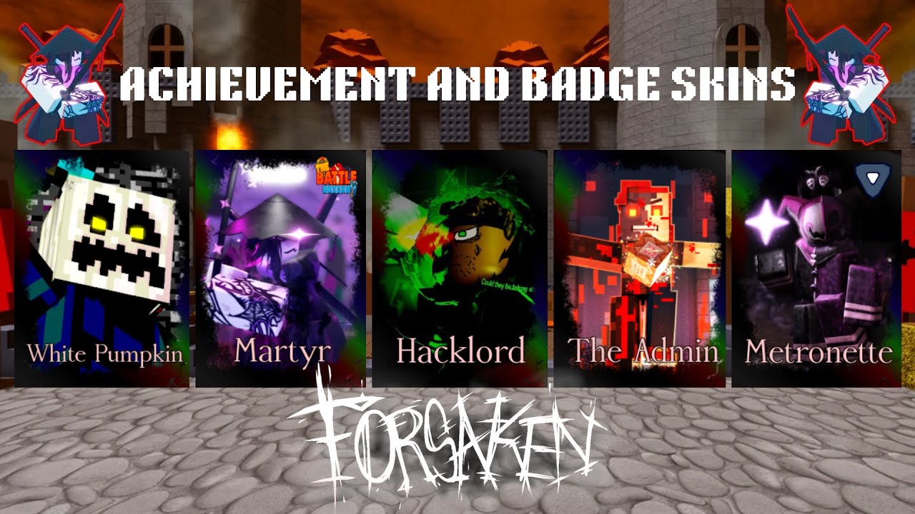 Server Wiping With ACHIEVEMENT AND BADGE KILLER SKINS (Forsaken)