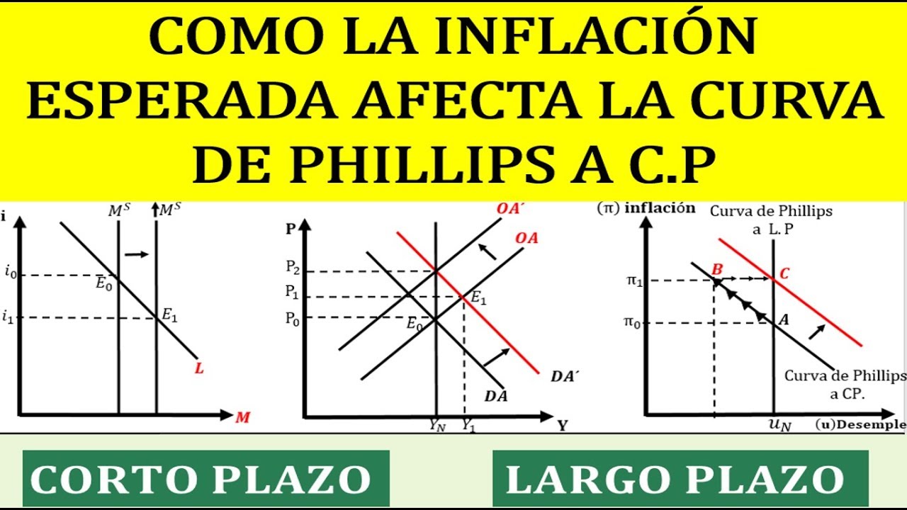 COMO LA INFLACION ESPERADA DESPLAZA  LA CURVA DE PHILLIPS A C.P