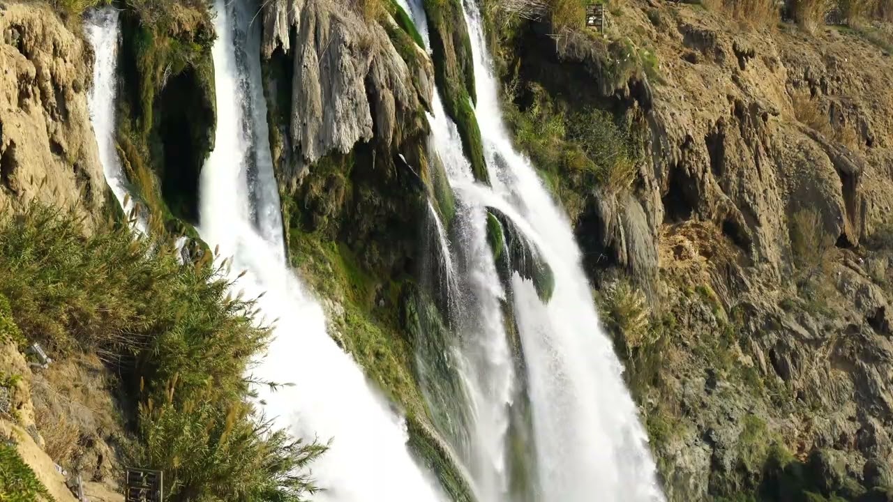 Mountain Waterfall in Nature | 2 Hours of Relaxing Water Ambience