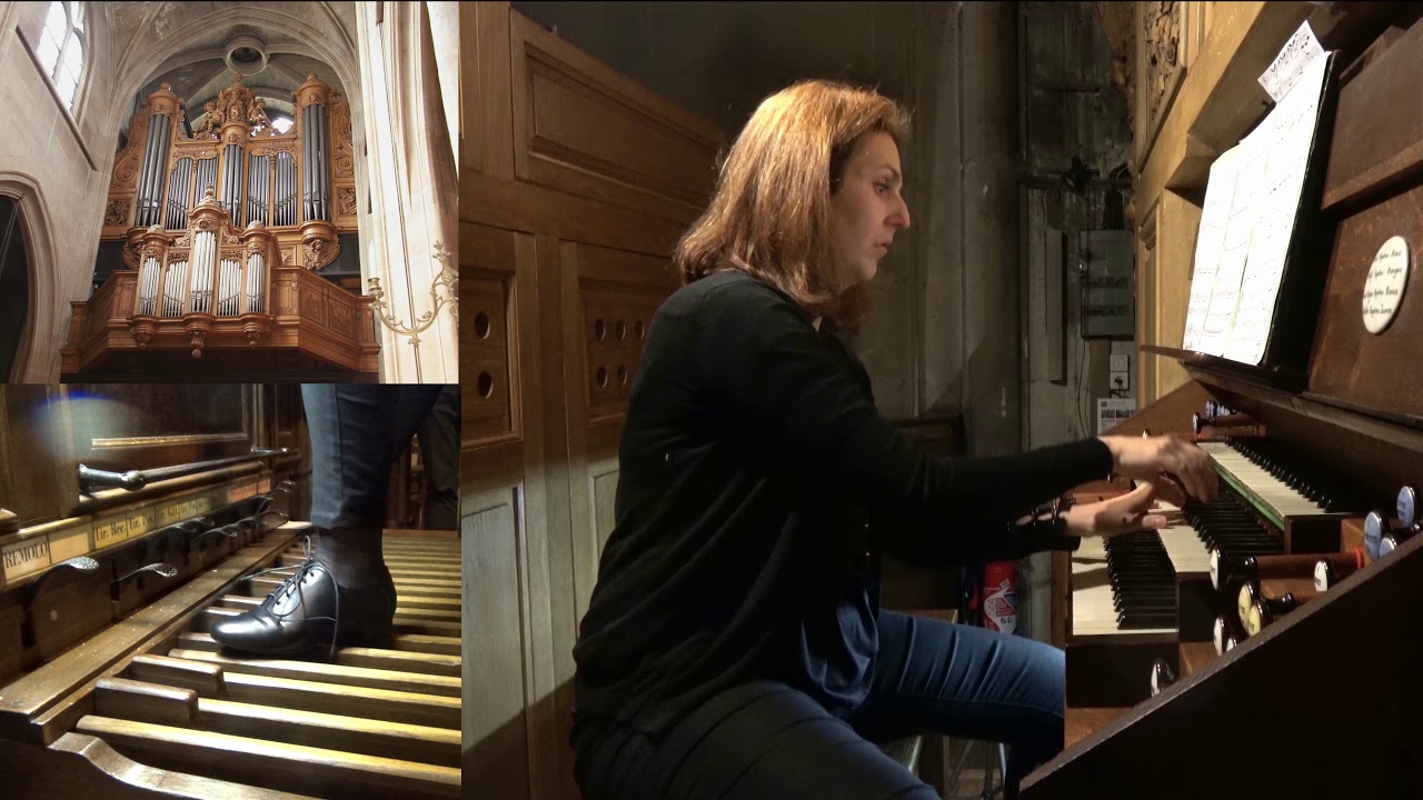 César Franck Pièce Héroique - Béatrice Piertot,  l'orgue de l'eglise Saint-Laurent Paris X