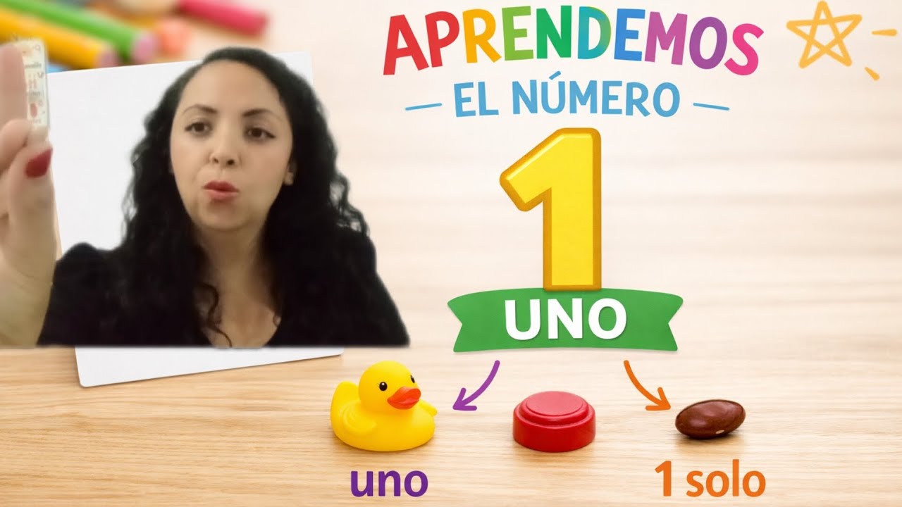 Como enseñar a tu hija/o a contar y conocer el número 1 de forma fácil y divertida 1️⃣👩🏻‍🏫🏡