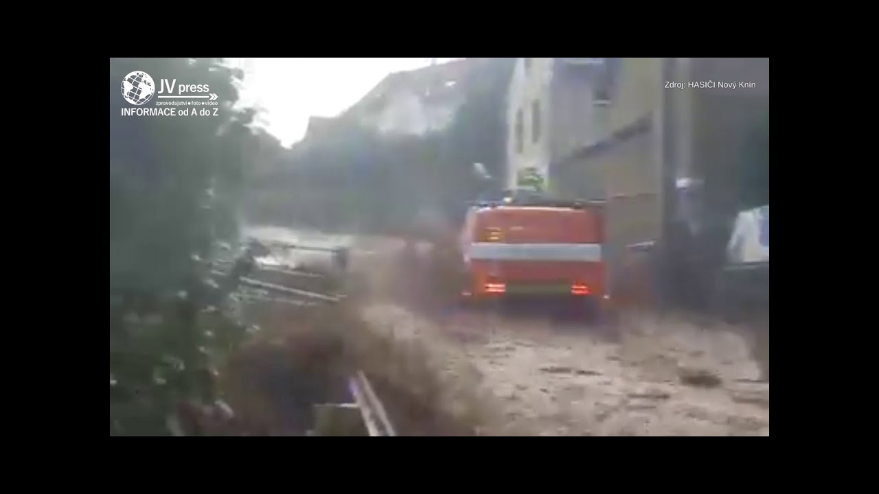 Video blesková povodeň Nový Knín