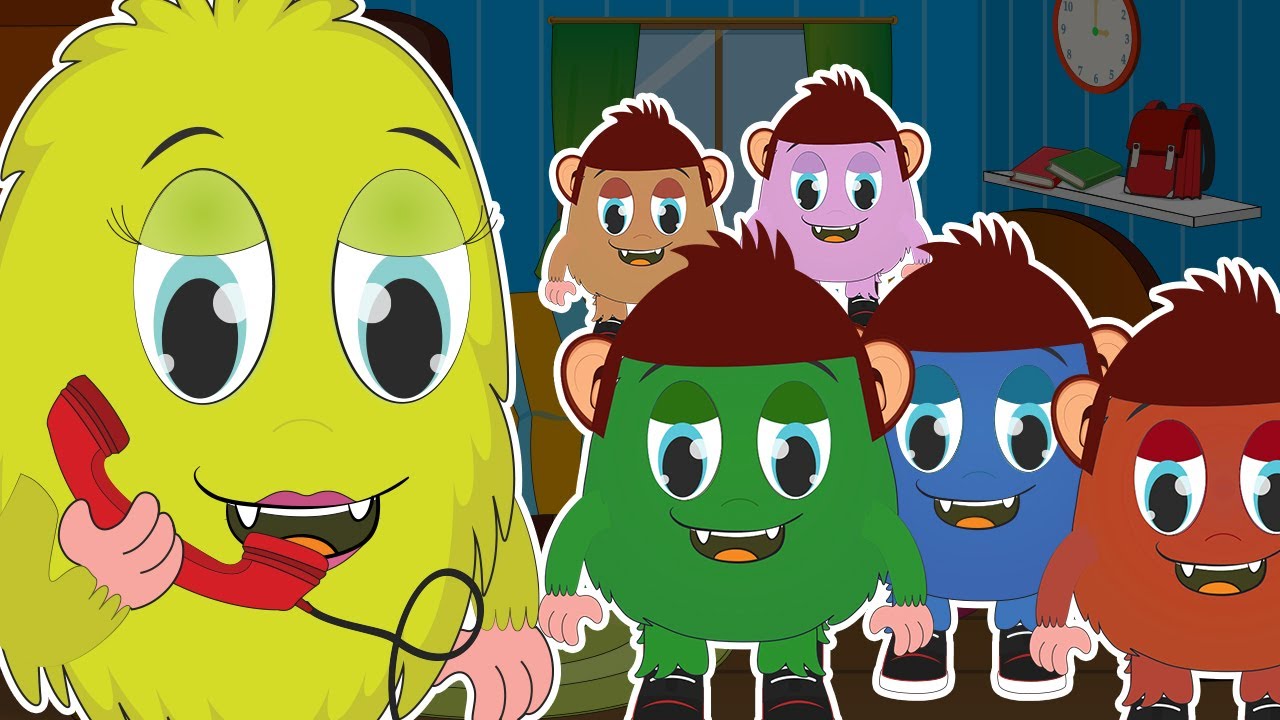 Five Little Monkeys - Kids Songs