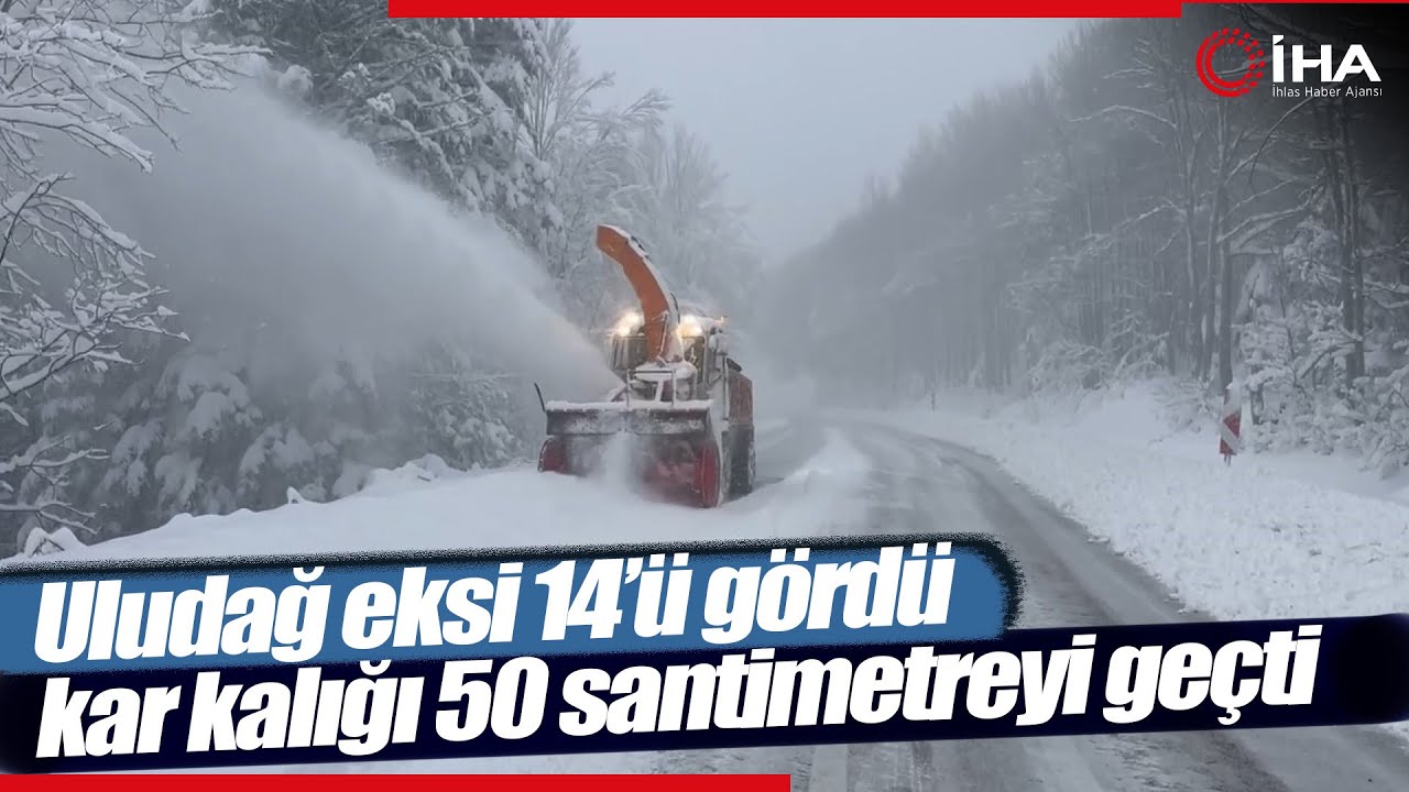 Uludağ’da Kar Kalınlığı 50 Santimetreyi Geçti