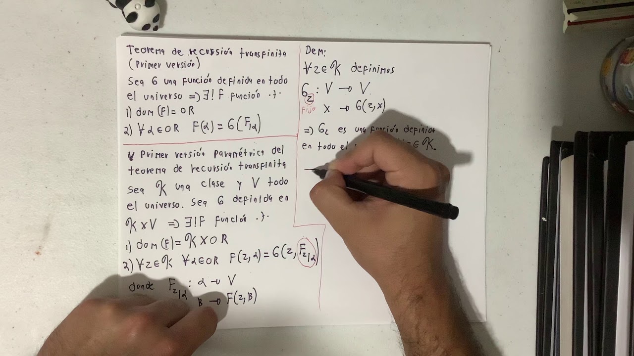 Teorema de recursi&oacute;n transfinita, versi&oacute;n param&eacute;trica, definici&oacute;n de la suma de n&uacute;meros ordinales