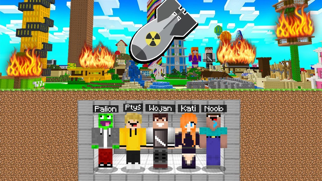 BOMBA ATOMOWA VS WOJANOWICE w Minecraft!