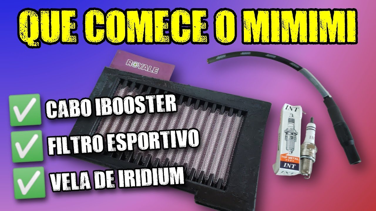 TESTE DE CABO IBOOSTER, FILTRO ESPORTIVO E VELA DE IRIDIUM NO DINAMÔMETRO