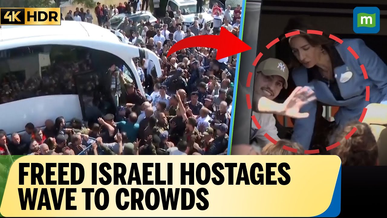 Israeli Hostages Return Home, Wave to Crowds After Release Under U.S.-Brokered Deal | N18G | 4K