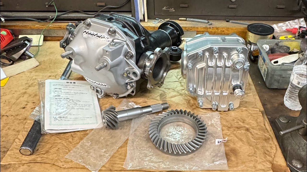 Nissan R-34 front differential build PART 1  Custom Australian billet housing Cusco LSD 4.11 gear￼