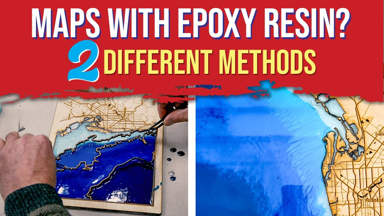 How to Make Map Water with Epoxy Resin? 2 Different Methods. learning from mistakes!