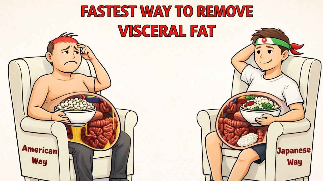 How to Lose Visceral Fat Fast - (The Japanese Way)