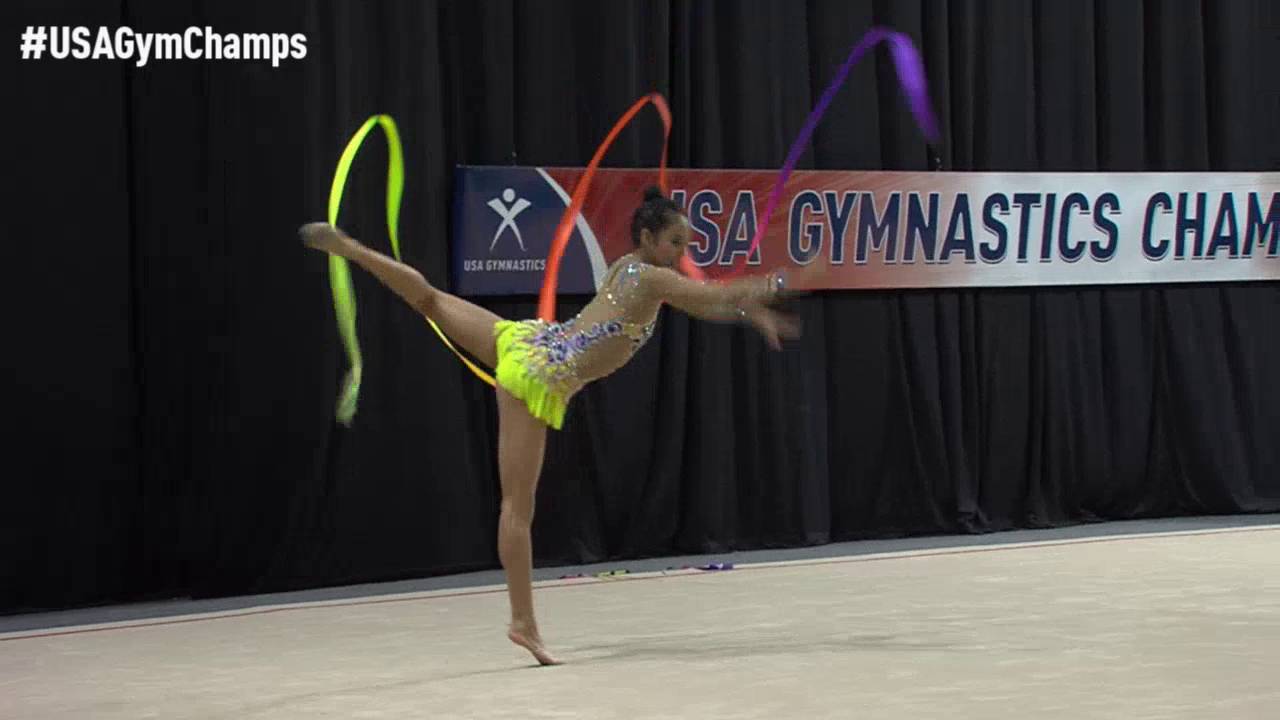Laura Zeng - Ribbon - 2016 USA Gymnastics Championships - Finals
