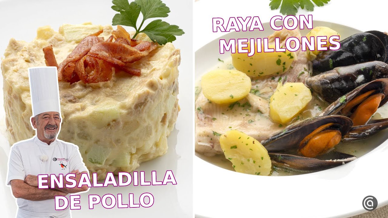 ENSALADILLA de POLLO y RAYA con MEJILLONES en salsa // Cocina Abierta de Karlos Arguiñano