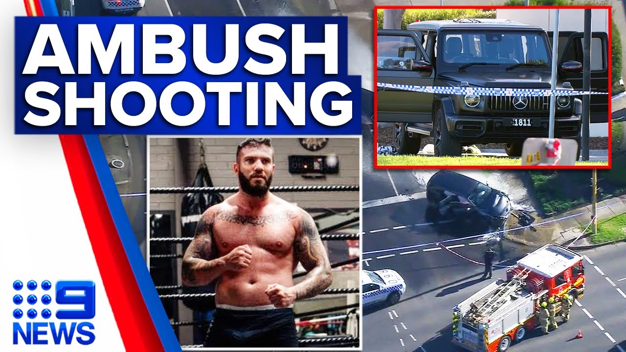 Boxer Sam Abdulrahim shot in chest after attending funeral in Melbourne | 9 News Australia