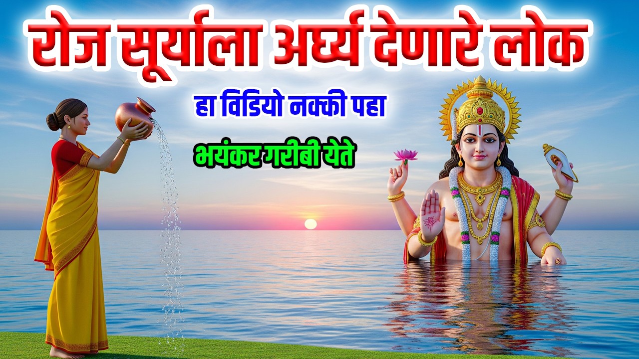 सूर्याला अर्घ्य देताना ही चूक करू नका,  जाणून घ्या सूर्याला पानी देण्याचे महत्व | Suryadev Katha