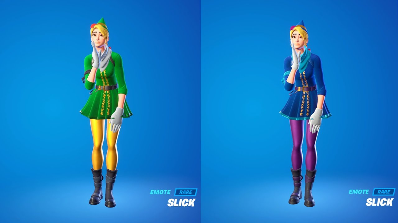 Green SnowBell Skin Vs Blue SnowBell Skin Dances 100% SYNC