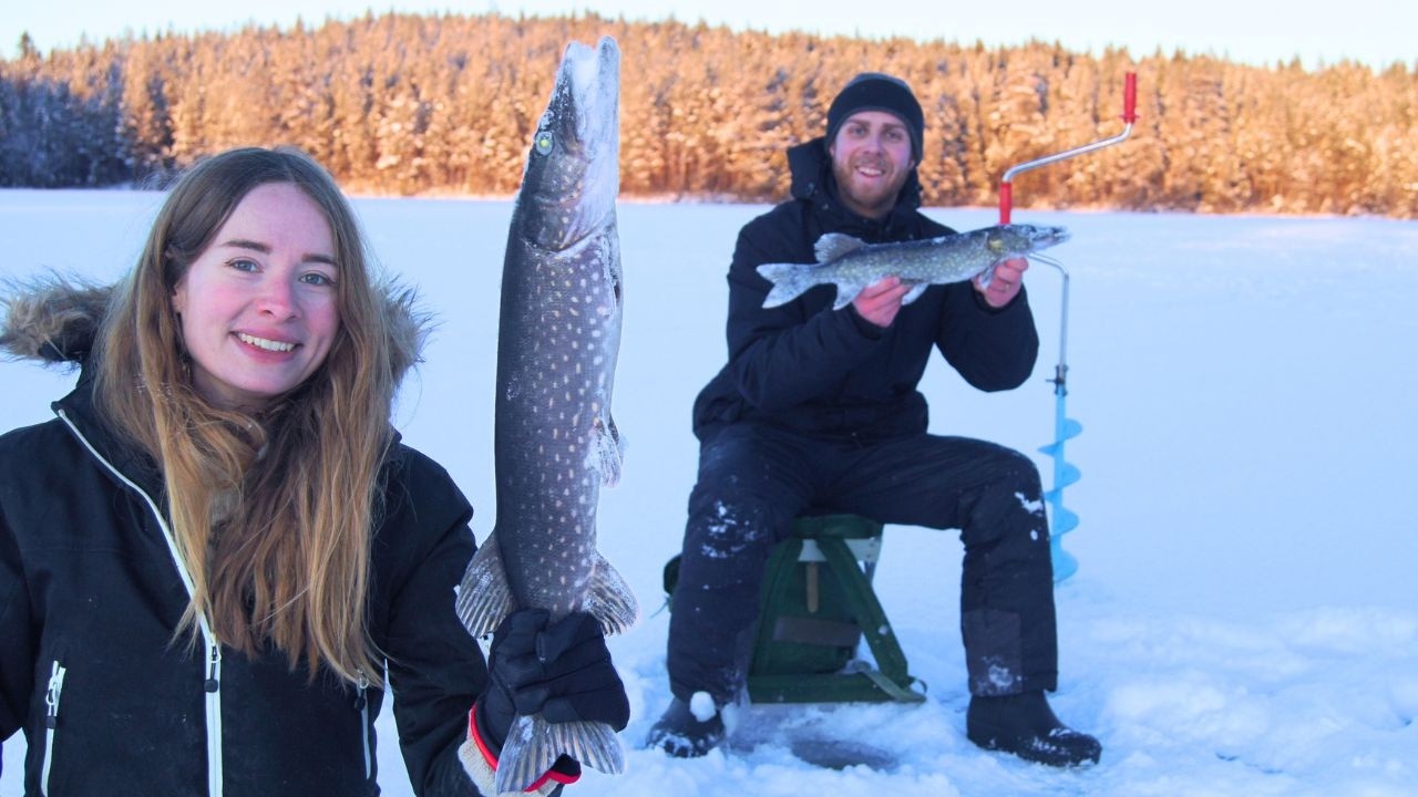 Ice Fishing & Canning Northern Pike | Building a Self-Sufficient Life
