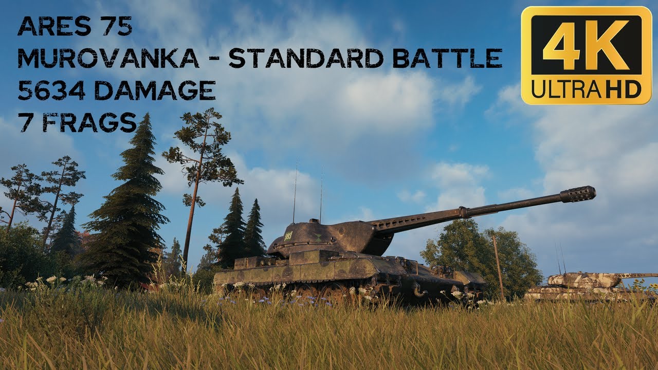Ares 75 5,6k damage 7 frags on Murovanka - World of Tanks