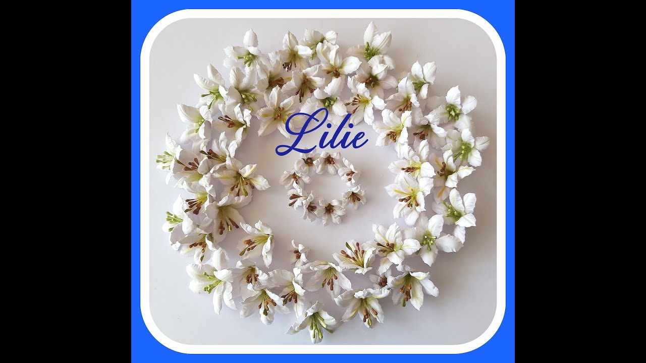 KWIATY Z PAPIERU LILIE