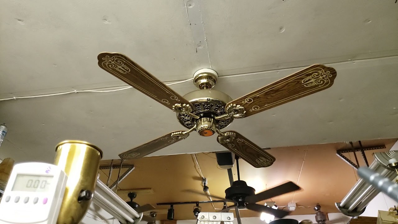 SMC (Shell Manufacturing Company) model A52 Ceiling Fan (ornate)