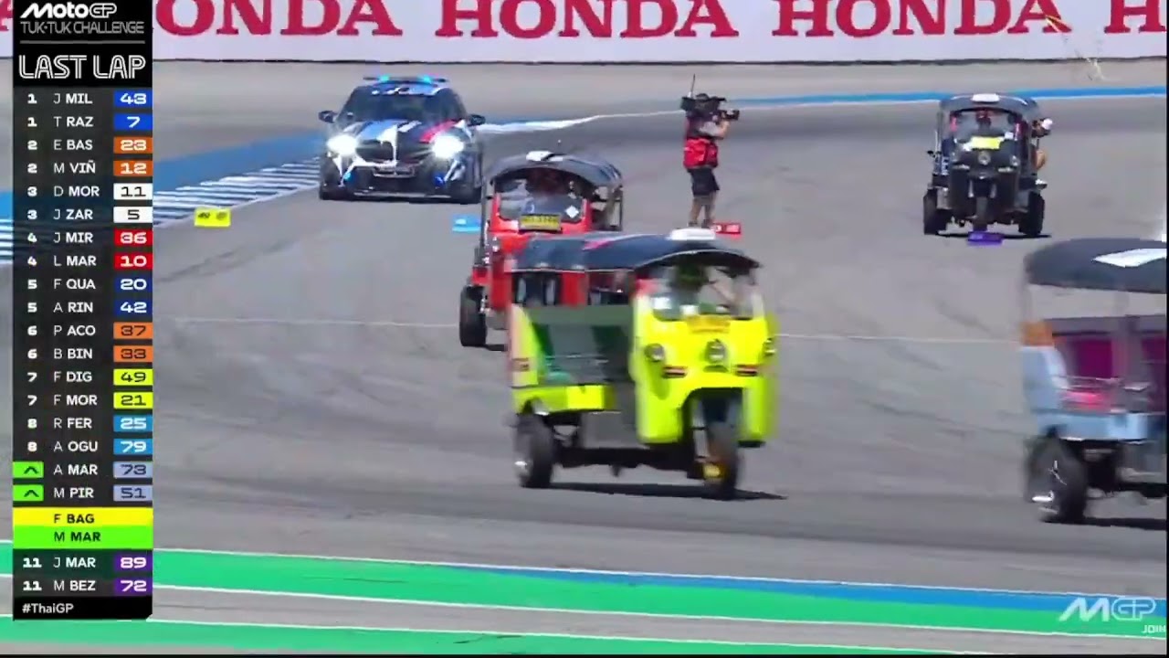 RACE Tuk-Tuk Challenge at the 2026 Thai GP🔴 #yb #tepe46 #marapthonrezaarap