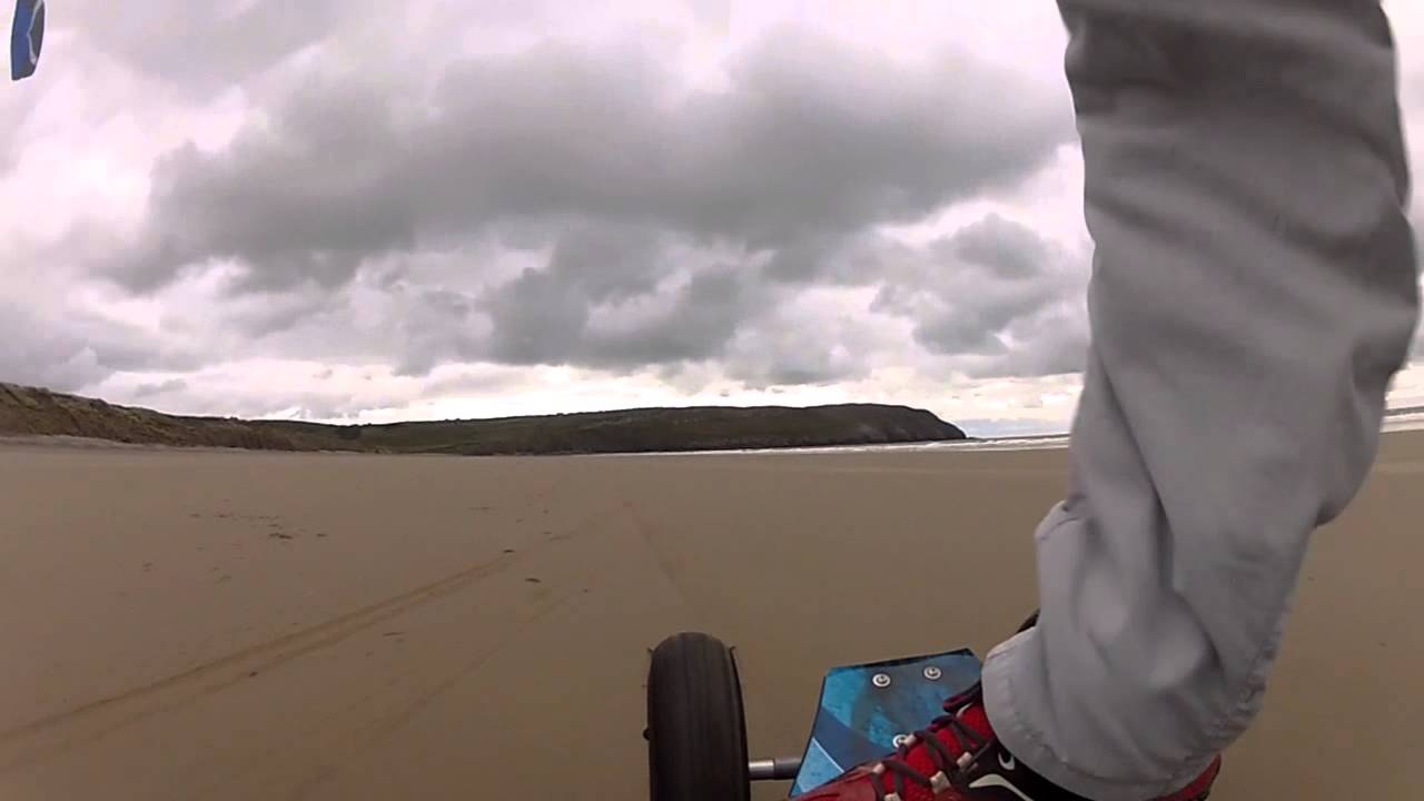 Ozone Quattro 3.5 Power Kite landboard session UK