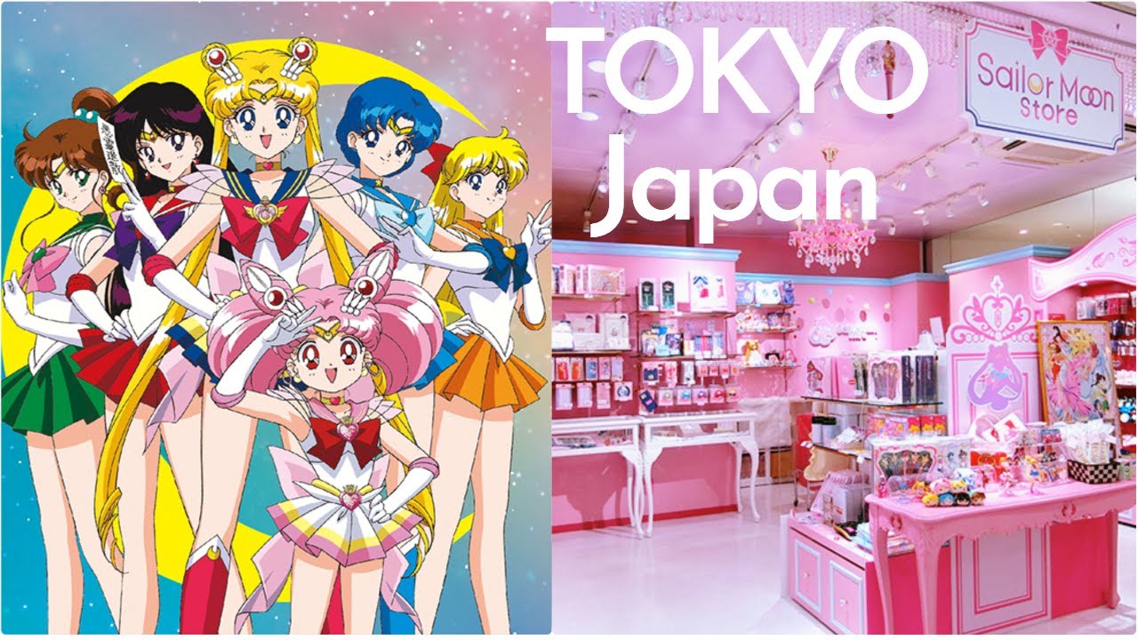 SAILORMOON Flagship Store HARAJUKU • merchandise AKIHABARA TOKYO JAPAN 🇯🇵 Harajuku Crepes🍁美少女战士 [4K]