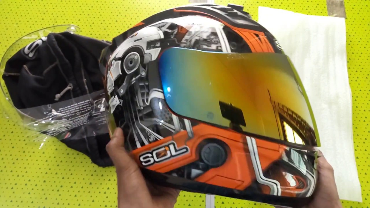 SOL HELMET -  How to change the visor