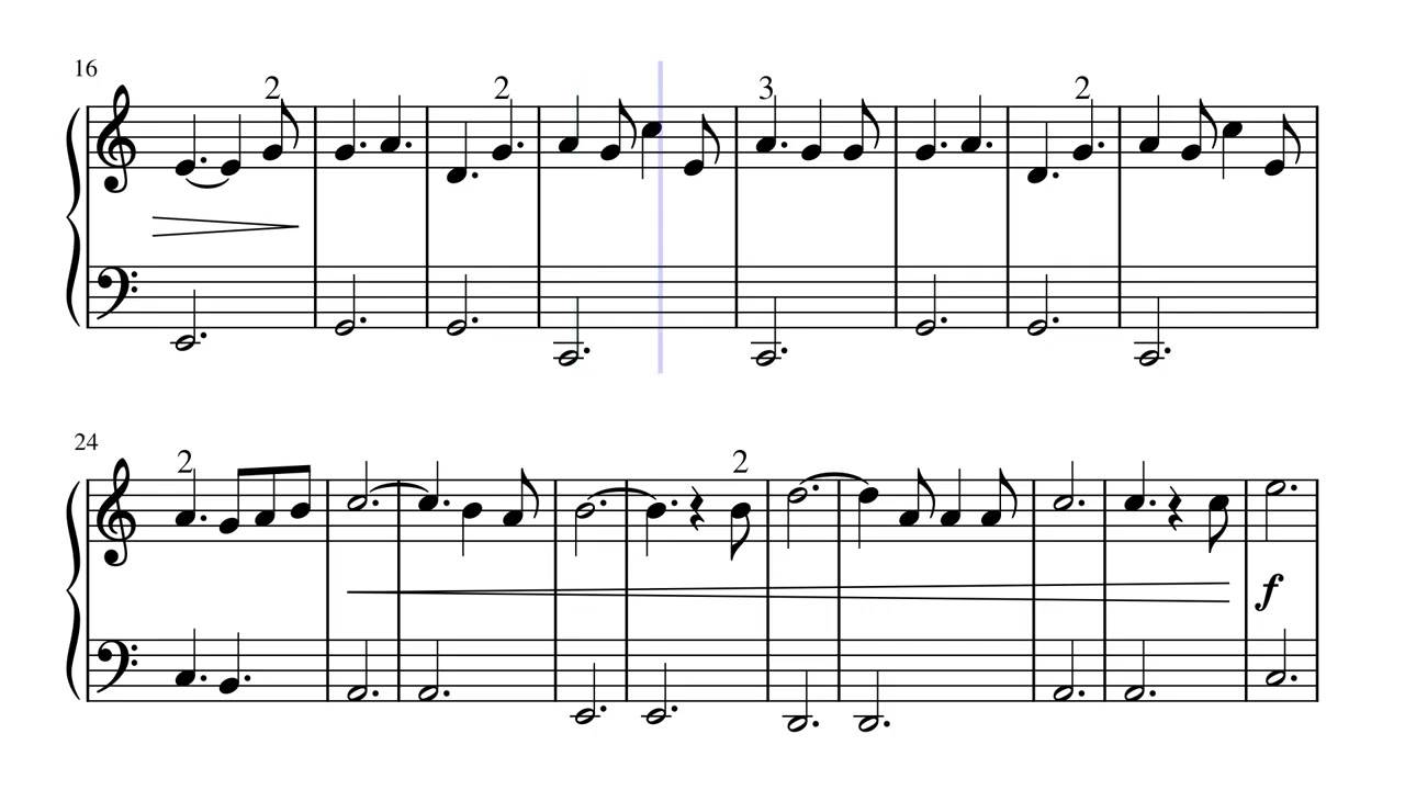 O Holy Night - Easy Piano by Arranged by Sadie King