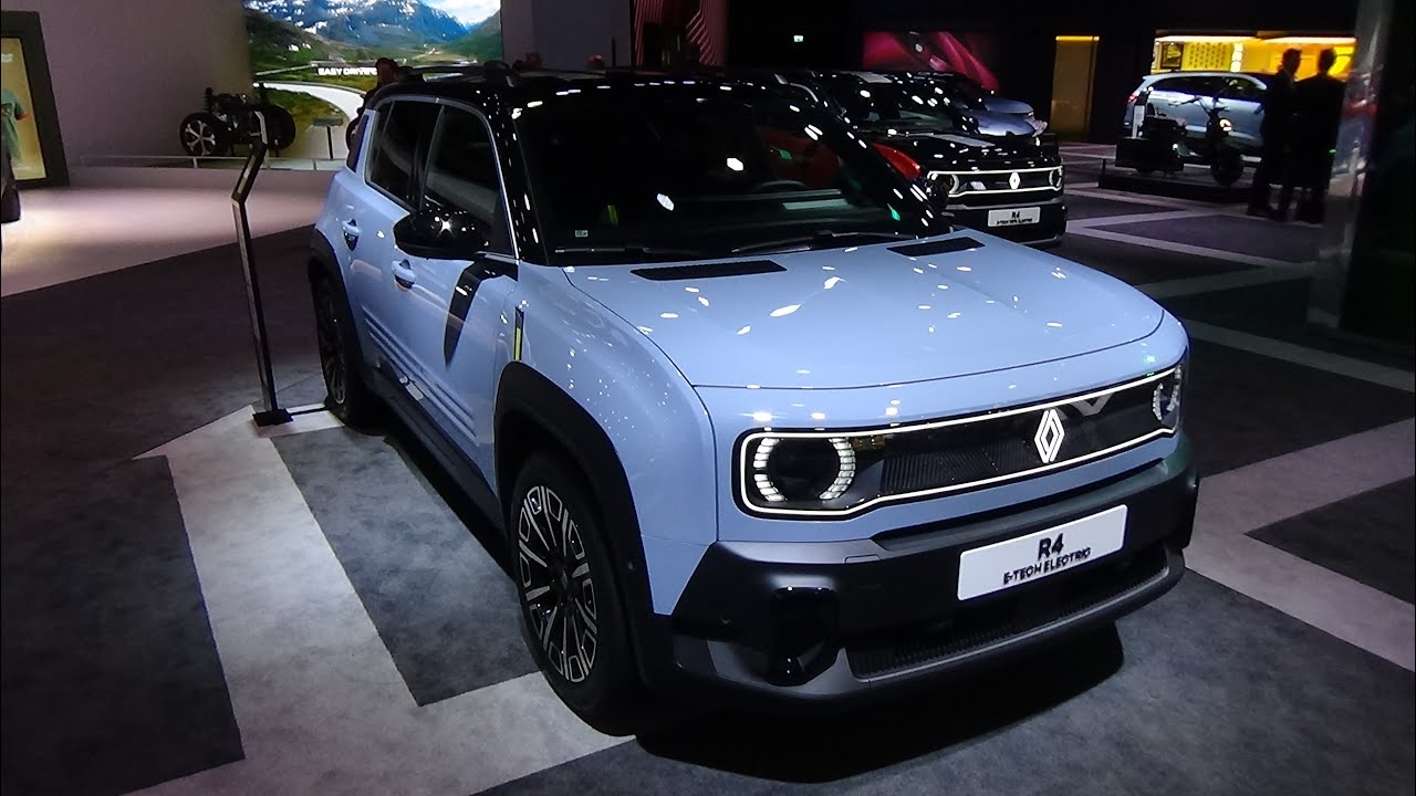 Renault 4 Electric 150 Iconic 2026 года — экстерьер и интерьер — Брюссельский автосалон 2026 года