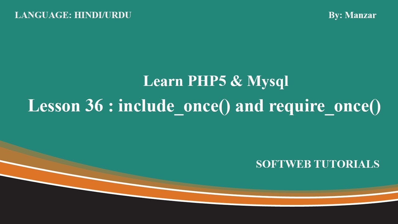 Include once and require once in php | php tutorial in hindi