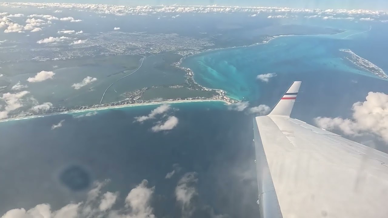 Medevac crew descending to Cancun