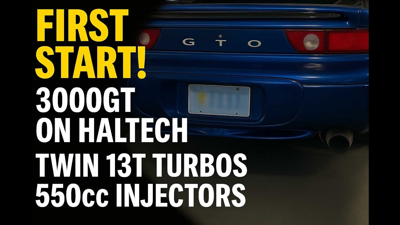 First Start – Mitsubishi 3000GT on Haltech ECU!