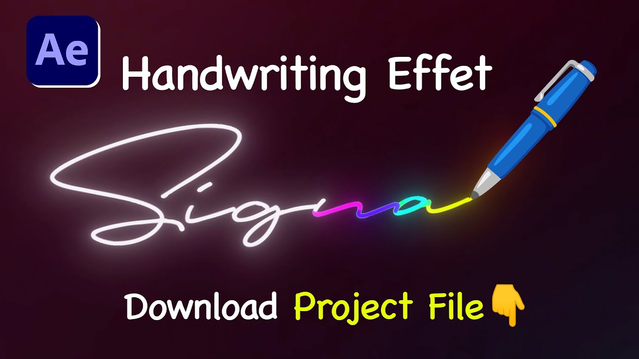 After Effects ✏️ Handwriting Text Reveal Animation | Tutorial | No Plugin