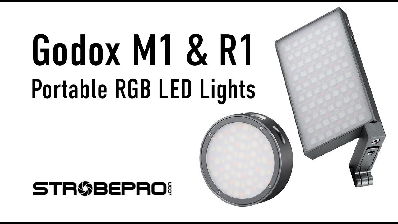 Godox M1 and R1 RGB LED Lights