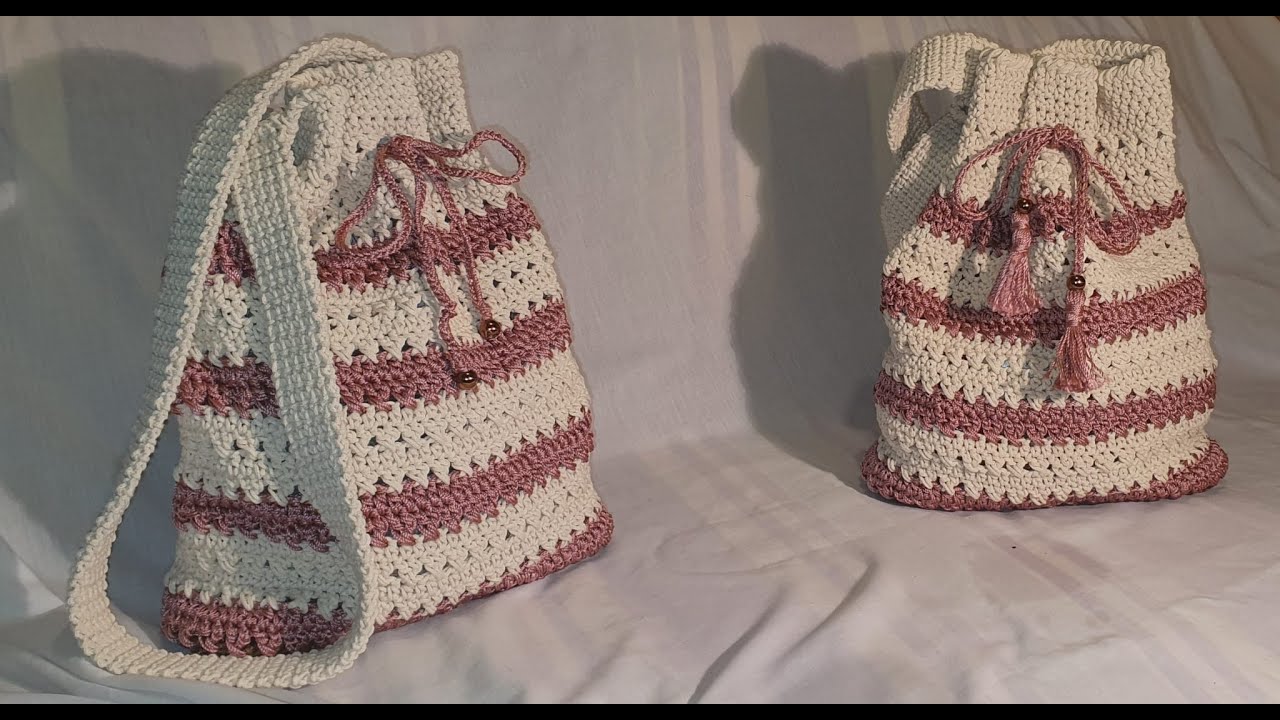 MOCHILA SACO CROCHET