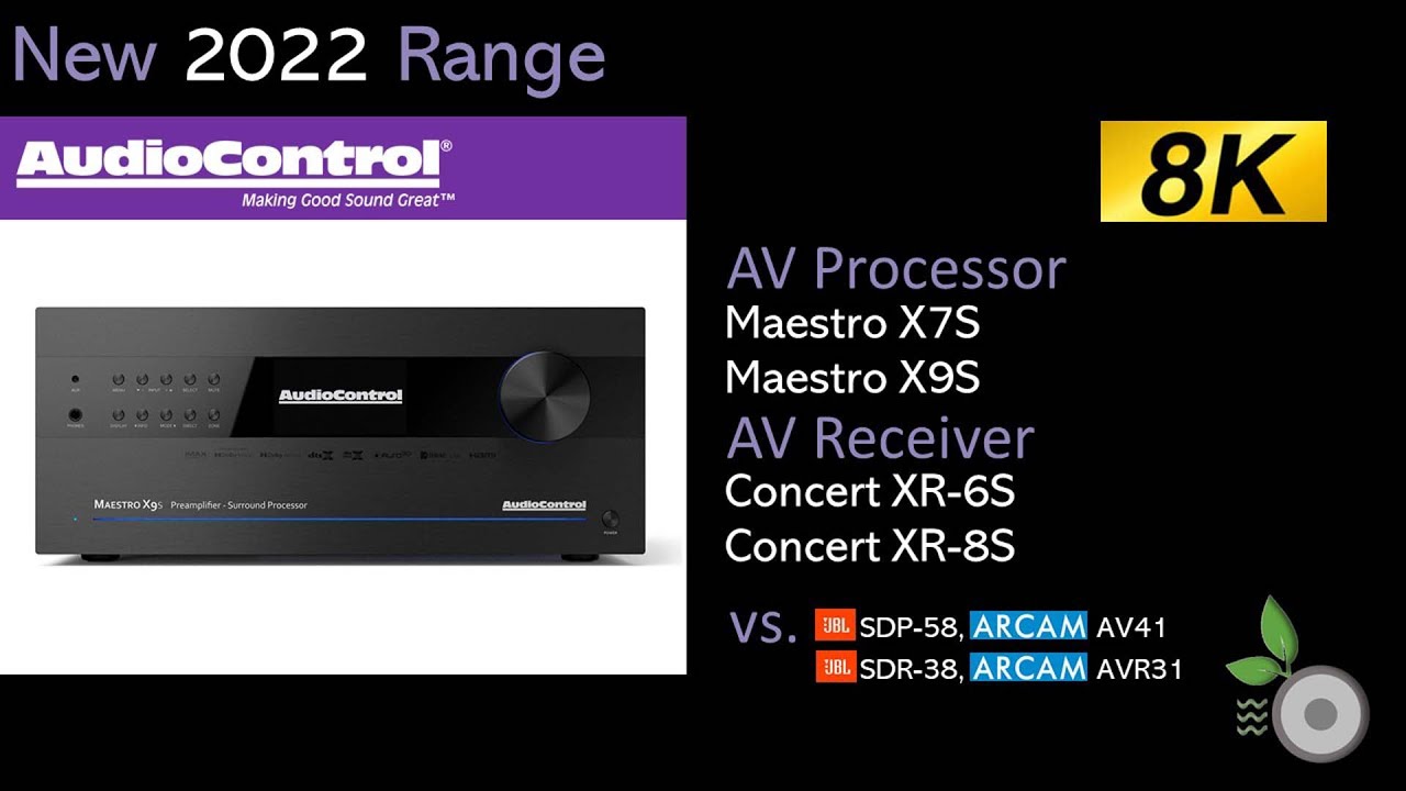 AudioControl New 2022 8K AV Receiver Processor Range - Maestro X7S, X9S, Concert XR-6S, XR-8S