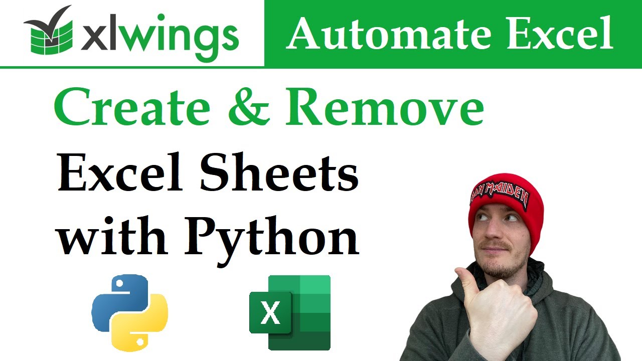 CREATE & DELETE Excel Sheets / Tabs 🐍 Python and xlwings | Data Automation