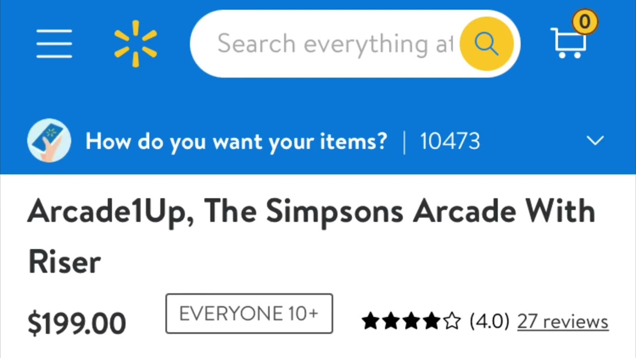 Cheap Simpsons Arcade1Up At Walmart Arcade 1Up
